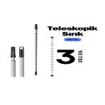 Genel Markalar Teleskopik Uzatmalı Metal Saplı 3 Metre Ayarlı Sırık