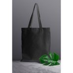 Genel Siyah Ham Bez Çanta, Kanvas Tote Bag, Omuz Çantası