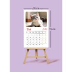 Genel Tedarik 2026 10X15 cm Kedi Temalı (Cat) Masa Takvimi Mini Şövaleli