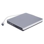 Genel USB 3.0 Ultra İnce Harici Optik Sürücü CD-RW DVD-RW Yazıcı Sürücüsü CD/DVD Oynatıcı Windows/Mac OS için Taşınabilir DVD Kaydedici