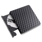 Genel USB3.0 Harici Optik Sürücü DVD Yazıcı Kaydedici CD Çalar Desteği Tek Tuşla Geniş Uygulama Siyahı