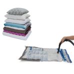 Genel Vakumlu Hurç Poşet Saklama Torbası (Large 50x70) - Plastik, Karışık, Fermuarlı, Su geçirmez, elastik ve dayanıklı, Vakumla kapatılabilir, Boyut ayarlanabilir