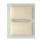 Genel%100 Pamuklu Saten Yastık Kılıfı, Bej, 55x75cm Büyük Boy, 2'li Set (Bej)
