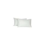 Genel%100 Pamuklu Saten Yastık Kılıfı, Bej, 55x75cm Büyük Boy, 2'li Set (Beyaz)