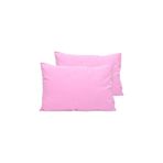 Genel%100 Pamuklu Saten Yastık Kılıfı, Bej, 55x75cm Büyük Boy, 2'li Set (pembe)