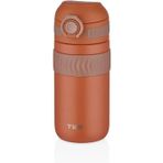Genelec Tkk 450Ml Rahat İçim Çift Yalıtımlı Paslanmaz Çelik Termos Matara (Turuncu)