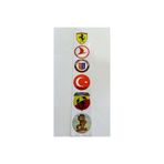 GenelTedarik ÇOKLU HOLOGRAM LOGO 5cm 6 ADET ARABA ÖN CAM STİCKER MOTOR, BİSİKLET STİCKER ETİKET