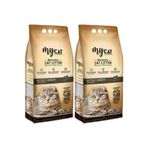 GenelTedarik Mycat Aktif Karbon Topaklaşan Bentonit Kedi Kumu 10 Lt X2 Adet Karbonlu Kedi Kumu
