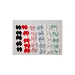 GenelTedarik Saten Fiyonk Seti – Bebek Tokası, Bandı, Davetiye El İşi Süsleme İçin Mini Fiyonklar (50 Paket)