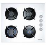 General GCO BZ8060YK Doğalgaz Beyaz Ankastre Cam Ocak