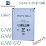General Mobile Discovery Gm8 Go Batarya G006 Uyumlu Servis Ürünü Yedek Batarya
