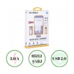 General Mobile Gm 20 Uyumlu Hızlı Şarj Aleti Type C 18W 3A Şarj Set - Beyaz