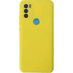 General Mobile Gm 21 Plus Kılıf Nano Içi Kadife Silikon - SARI-(5796)