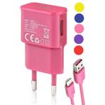 General Mobile Gm 21 Uyumlu Pro Şarj Aleti Type C Şarj 2.2A Sbzr-Pembe