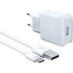 General Mobile Gm 22 Pro Uyumlu 18W Hızlı Şarj Aleti Seti 3.0A Adaptör + Type-C Kablo - Beyaz