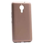 General Mobile GM 5 Plus Uyumlu Mat Yumuşak Silikon Kılıf (Altın Rengi)