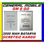 GENERAL MOBİLE GM 8 GO PİL BATARYA G006 PİL KODU 3500 MAH