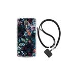 General Mobile Gm5 Plus ile Uyumlu Kılıf Desenli Silikon Boyun Askılı Great Flowers 1304