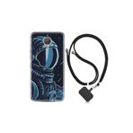 General Mobile Gm5 Plus ile Uyumlu Kılıf Resimli Desenli Silikon Boyun Askılı Astro 1870