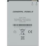 General Mobile Gm8 Go Batarya Pil Telefon Bataryası Pil Bandı Yanında
