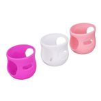 Generic 4 Oz Biberon Kılıfı, Haşlanma Önleyici Biberon Kılıfları 3 Adet Günlük Kullanım Için Hızlı Kuruyan (Beyaz + Pembe + Mor)