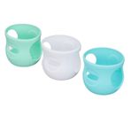 Generic 4 Oz Biberon Kılıfı, Haşlanma Önleyici Biberon Kılıfları 3 Adet Günlük Kullanım Için Hızlı Kuruyan (Beyaz+Açık Yeşil+Koyu Yeşil)