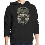 Generic Amerikan Futbolu Atletik Departman Üniseks Pamuk Karışımı Kapüşonlu Siyah Sweatshirt