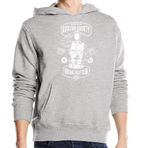 Generic Aviator Society Vintage Pilot Club Kapüşonlu Gri Sweatshirt