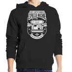 Generic Espresso Machine Best Coffee Maker Kapüşonlu Kapüşonlu Siyah Sweatshirt