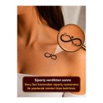 Generic Kişiye Özel İsimli Geçici Dövme Sonsuzluk Tattoo Çift Dövmesi Minimal Tasarım 3.5 cm