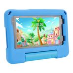 Generic Öğrenme Tablet Oyuncak 7in 64GB Depolama 3GB RAM Eğitim Içeriği çocuklar Wifi Tablet 14 Için (BLUE)