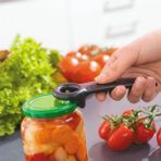 Generic Pratik Şişe ve Kavanoz Kapağı Açacağı Çok Fonksiyonlu Kapak Açma Aparatı Gri