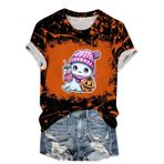 Generic S-777 Hardal Sarısı Kısa Kollu Gençler Sonbahar Yaz Crewneck Gevşek Fit Sevimli Üstleri 2025 Y2K Kadın T-shirt