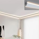 Generico Süpürgelik Aydınlatması için LED Şerit Difüzör, Alüminyum Taç Döküm Kanalı Tavan/Çerçeve, Dolaylı Aydınlatma için Dekoratif Kanal - 10 m/32,8 Ayak