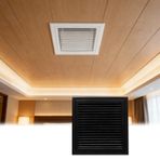Generisch 16 x 30 inç çelik geri hava filtresi ızgarası | Çıkarılabilir siyah kapı havalandırma kapağı | Hava akımını ve oda havalandırmasını iyileştirmek için soğuk hava girişi ve tahliyesi için