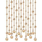 Generisch 20 kordon modern kristal boncuk perde, kapı açma, oturma odası, dolap kapısı, oda bölücü, dekorasyon plakası için (Renk: B, Boyut: 60 cm x 120 cm)