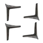 Generisch 4'lü paket modern üçgen metal mobilya ayakları, dolap, sehpa, kanepe, televizyon standı ve diğer mobilya ayakları için üçgen mobilya ayakları, yedek kendin yap mobilya ayakları (10 cm / 3,9