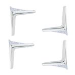 Generisch 4'lü Paket Modern Üçgen Metal Mobilya Ayakları, Dolap, Sehpa, Kanepe, TV Standı ve Diğer Mobilyalar için Yedek Ayaklar (10 cm/3,9 inç, Bronz)