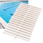 Generisch Açık havuzlar için taşma gider ızgarası – 6'lı paket duş gider ızgarası teraslar, yürüme yolları, çiftlikler ve ev kenarları için (20 x 100 cm) – uzun ömürlü ve çok yönlü su tahliye çözümü