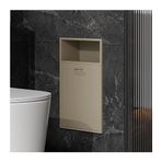 Generisch Bu paslanmaz çelik duş rafı, entegre çöp kovası, su geçirmez gömme raf, mutfak, banyo ve yatak odası için, 11,81 x 19,68 x 5,51 inç (çay kayısı)