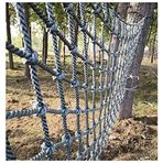 Generisch Çocuklar için sağlam tırmanma ağı, 1 x 6 m (3,3 x 20 ft) – Açık hava oyun alanları için güvenlik ağı, ağaç evler için ip merdiveni, bahçe tırmanma aksesuarı ve çocuklar için eğlence!