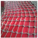 Generisch Çocuklar ve yetişkinler için dış mekan tırmanma ağı, salıncak seti, sağlam dış mekan kemer ipi, askeri kemer ipi (8 mm – 10 cm, 1 x 4 m / 3,3 x 13,12 fit)