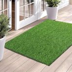 Generisch Dış mekanlar için suni çim matı, 2 cm kalınlığında suni çim, yoğun, bakımı kolay çim halı, bahçe, teras, balkon, evcil hayvan alanı için, 1,5 x 6 m (4,92 x 19,68 fit)