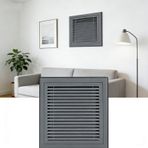 Generisch Duvar/tavan için 16 x 28 inç havalandırma ızgarası, modern havalandırma ızgarası, lineer alüminyum yarıklı difüzör, sessiz gri bölme - oturma odası havalandırması için ideal