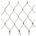 Generisch Esnek paslanmaz çelik halat ağı, 304 paslanmaz çelik halat ağı, 8 cm/1,5 mm korkuluk merdiveni güvenlik ağı, bitki bahçe ağı (1,5 x 24 m)