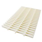 Generisch Esnek, UV ışınlarına dayanıklı ABS havuz gider ızgarası kapağı – Duş, giriş, teras ve teras için 7 parçalı drenaj sistemi (25 x 100 cm) verimli su yönetimi için