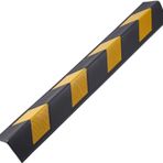 Generisch Garaj duvarı koruması, garaj duvarı koruması – 4 adet yansıtıcı sütun koruyucu, 0,6 cm kalınlığında, sağlam güvenlik köşe koruma şeridi, park garajı duvarları için, uzun ömürlü siyah köşe