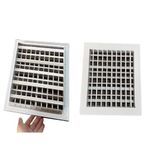 Generisch Havalandırma ızgarası kapağı, havalandırma ızgarası, banyo için 2 adet havalandırma ızgarası kapağı, garaj dolabı kapağı, ayarlanabilir lamel ızgarası havalandırma filtresi (40 x 40 cm