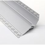Generisch LED süpürgelik, alüminyum LED köşe profilli, 2 m difüzör, oturma odası tasarımı için dolaylı ışık için, modern LED profil sistemi