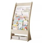 Generisch Modern bağımsız dergi, ahşap gazetelik, ofis dergi rafı, zeminde duran broşür standı, reklam malzemeleri için sunum standı, saklama kitaplığı, b